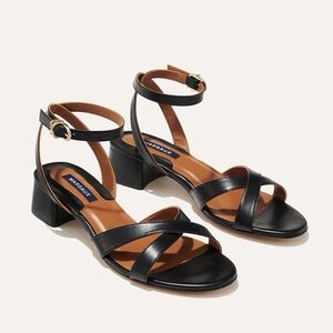 MARGAUX The Lena Sandal in Black Leather 8